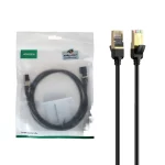 کابل شبکه یک متری UGREEN CAT7 مدل NW107 - مشکی(11268)