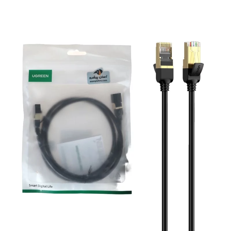 کابل شبکه یک متری UGREEN CAT7 مدل NW107 - مشکی(11268) - تصویر 2