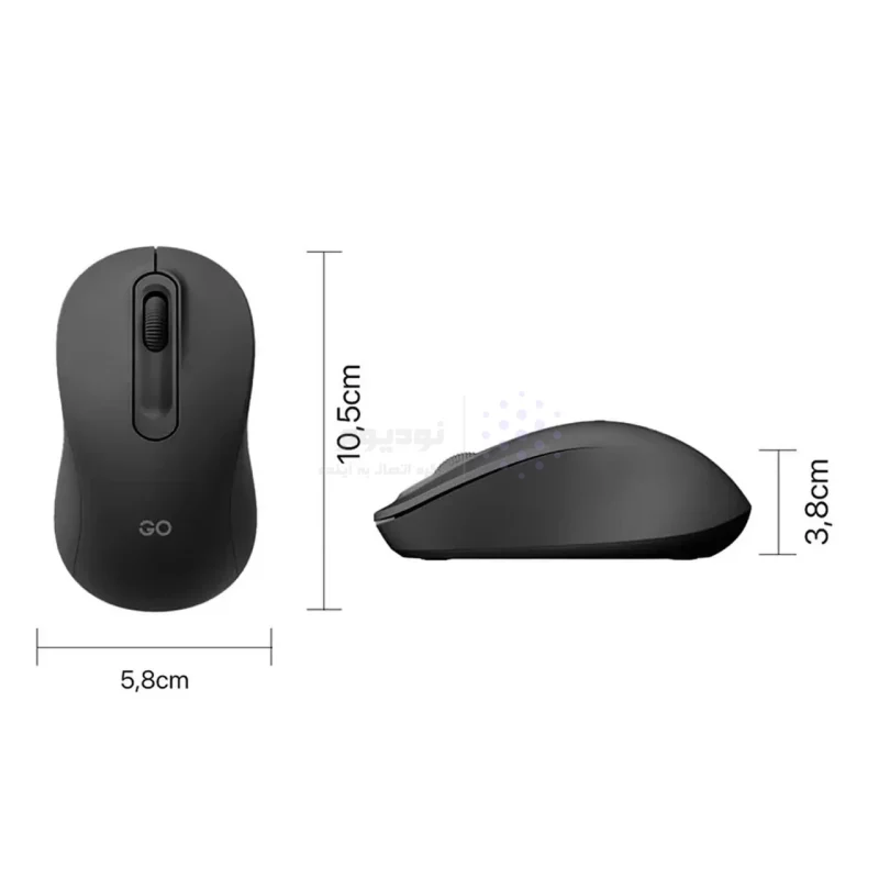 ماوس بی سیم Fantech مدل GO W608 - مشکی (گارانتی متین) - تصویر 6