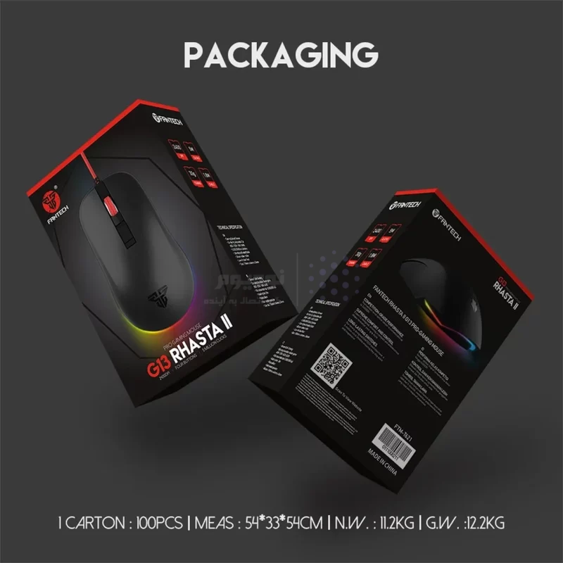 ماوس باسیم Fantech مدل RHASTA II G13 - مشکی (گارانتی متین) - تصویر 8