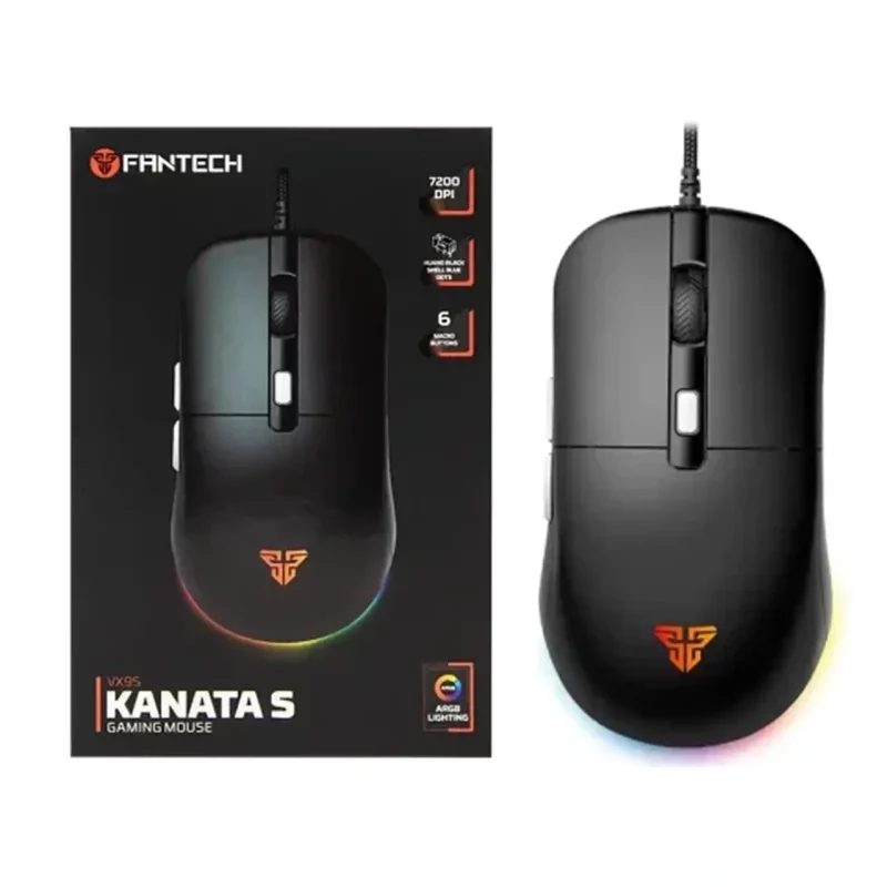 ماوس باسیم Fantech مدل KANATAS VX95 - مشکی (گارانتی متین) - تصویر 2