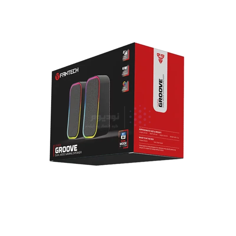 اسپیکر رومیزی دو تکه گیمینگ FANTECH مدل GROOVE GS304 - مشکی (گارانتی متین) - تصویر 3