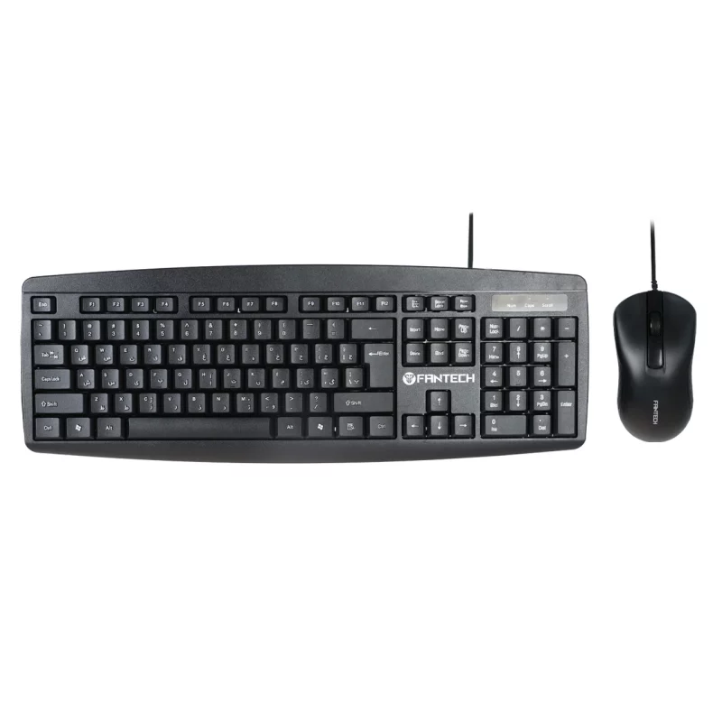 کیبورد و ماوس باسیم FANTECH مدل COMBO KM-100 - مشکی (گارانتی متین) - تصویر 2
