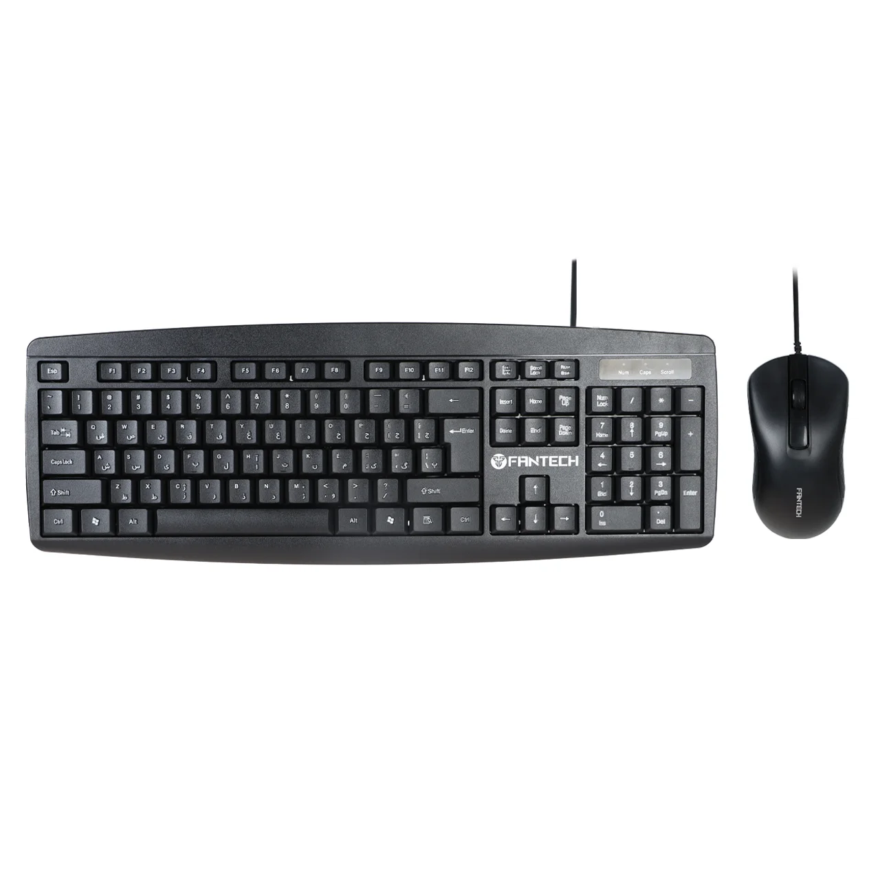 2541-4576536-1 کیبورد و ماوس باسیم FANTECH مدل COMBO KM-100 - مشکی (گارانتی متین) - تصویر 1