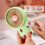 پنکه دستی قابل حمل مدل ZB121 - سبز روشن - تصویر 3
