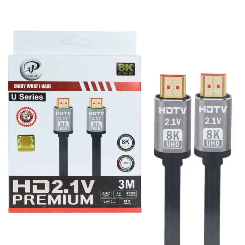 کابل 3 متری XP Product HDMI 8K - مشکی - تصویر 2