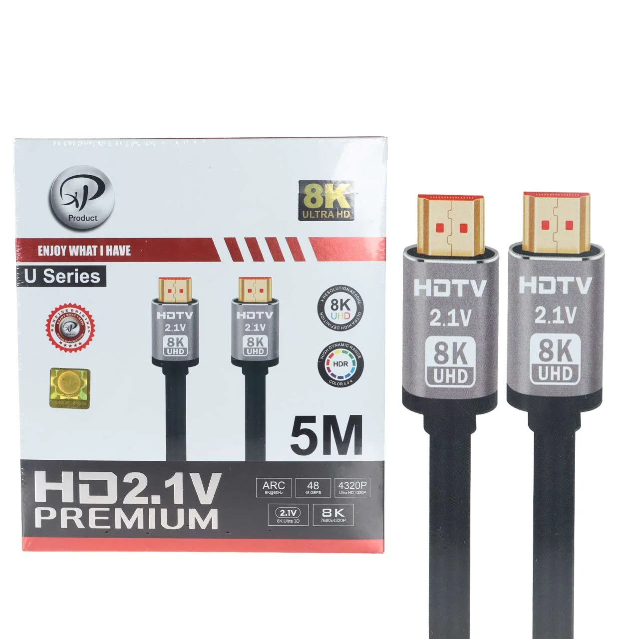 2541-4582784-1 کابل 5 متری XP Product HDMI 8K - مشکی - تصویر 1