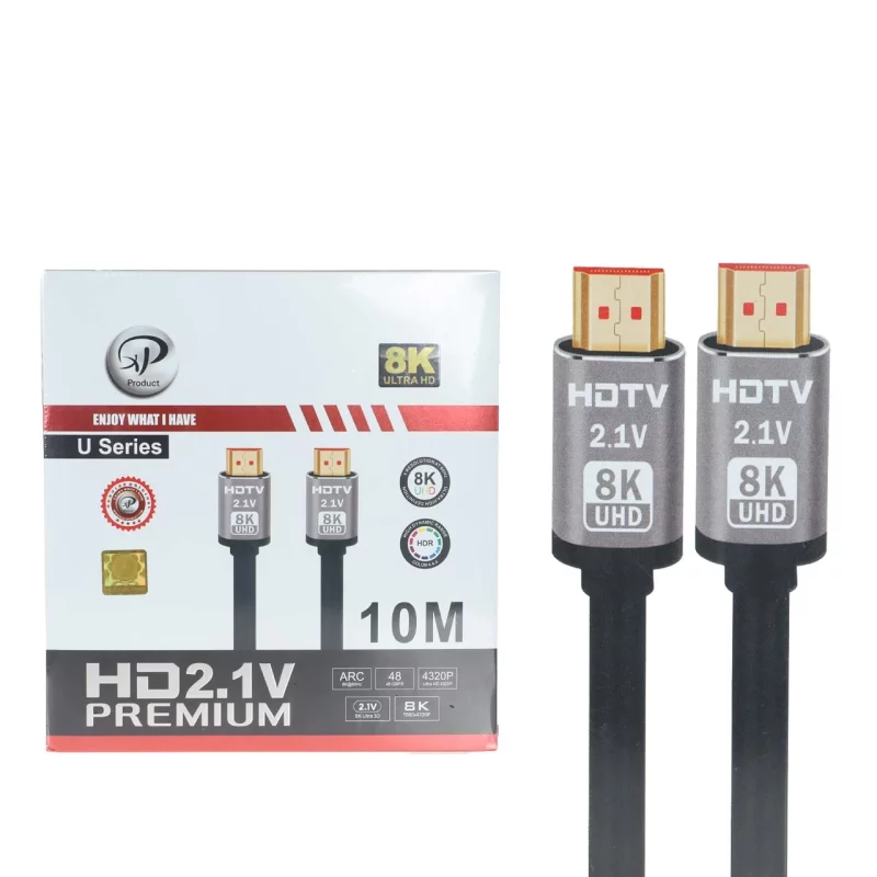 کابل 10 متری XP Product HDMI 8K - مشکی - تصویر 2