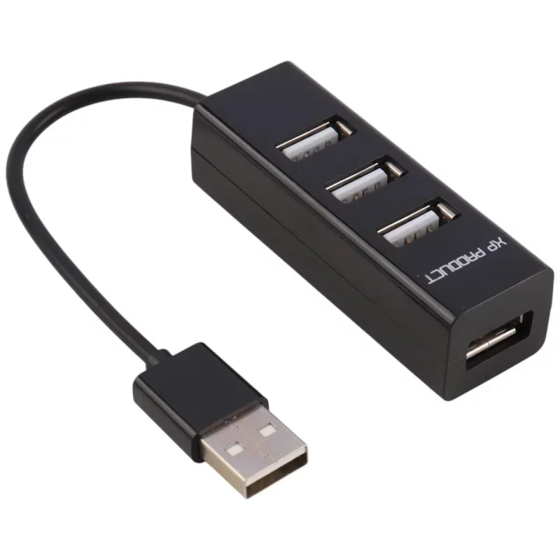 هاب 4 پورت XP Product USB2.0 مدل XP-H827U - مشکی - تصویر 2