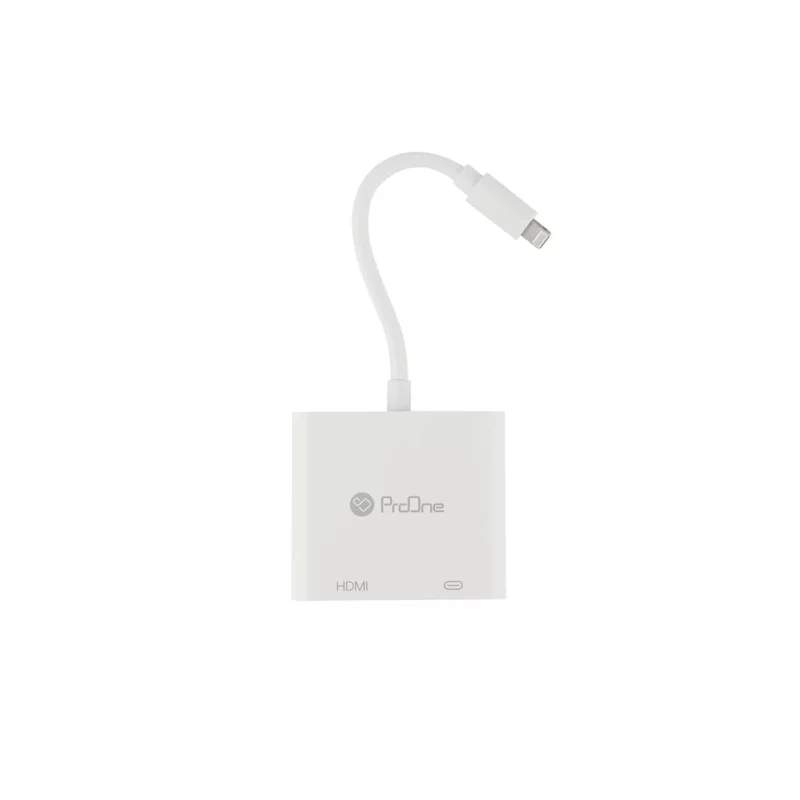 مبدل Lightning To HDMI ProOne مدل PHU550 - سفید - تصویر 2