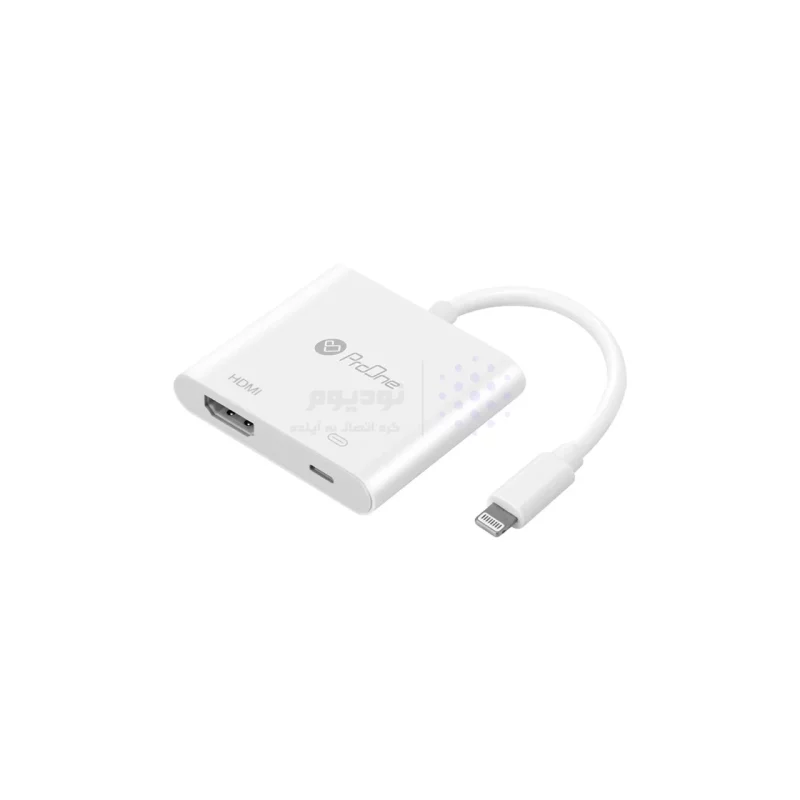 مبدل Lightning To HDMI ProOne مدل PHU550 - سفید - تصویر 3