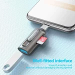 رم ریدر و Earldom USB TO Type-C OTG مدل ET-OT98 - خاکستری - تصویر 5
