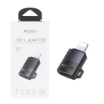 تبدیل Yesido Lightning To Type-C مدل GS27 27W - خاکستری (گارانتی 18 ماه تعویض نیکان همراه)