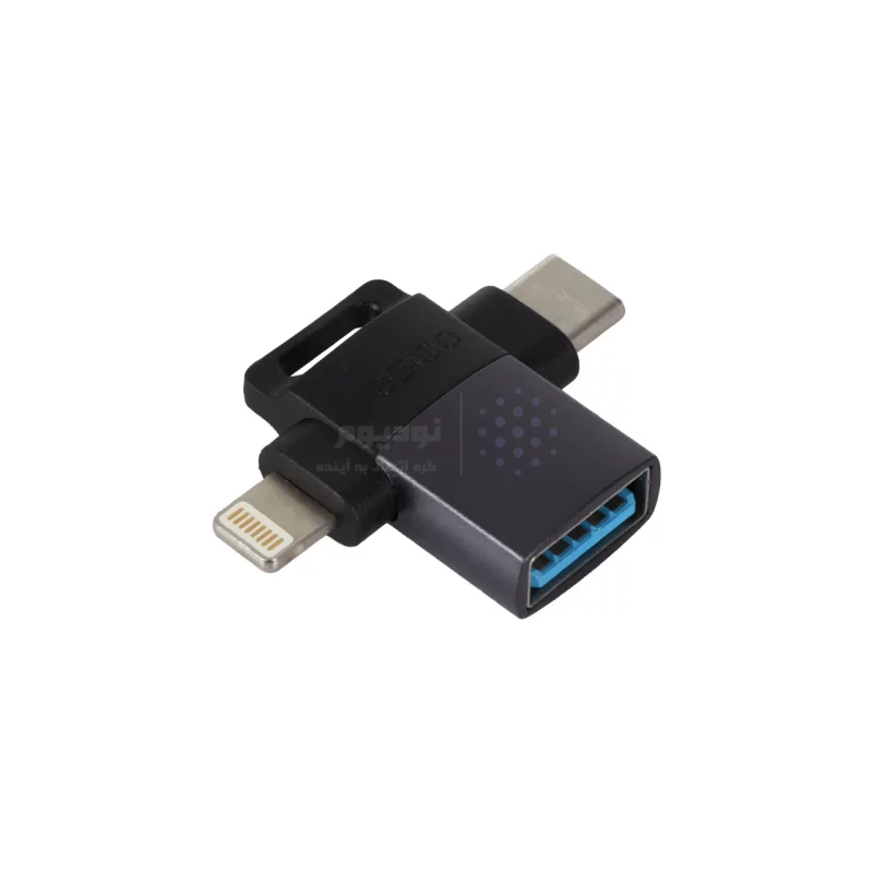 تبدیل Yesido USB3.0 To Type-C & Lightning OTG مدل GS35 - خاکستری (گارانتی 18 ماه تعویض نیکان همراه) - تصویر 3
