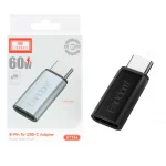 تبدیل Earldom Type-C To Lightning مدل OT104 - مشکی