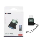 تبدیل اندروید NITU OTG مدل CN17 - مشکی سبز (گارانتی 18 ماه تعویض نیکان همراه)
