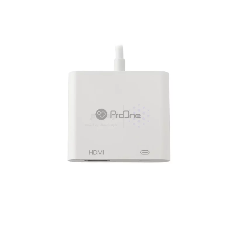 مبدل Lightning To HDMI ProOne مدل PHU550 - سفید - تصویر 5