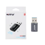 تبدیل NITU Type-C TO USB مدل NN25 - خاکستری (گارانتی 18 ماه تعویض نیکان همراه)
