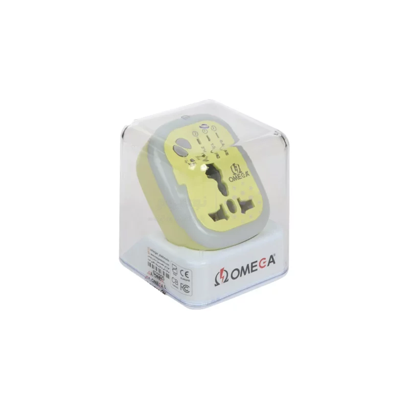 تبدیل برق 3 به 2 OMEGA مدل M100 - لیمویی - تصویر 5