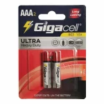 باتری نیم قلمی GigaCell-AAA مدل Ultra Heavy Duty بسته 2 عددی