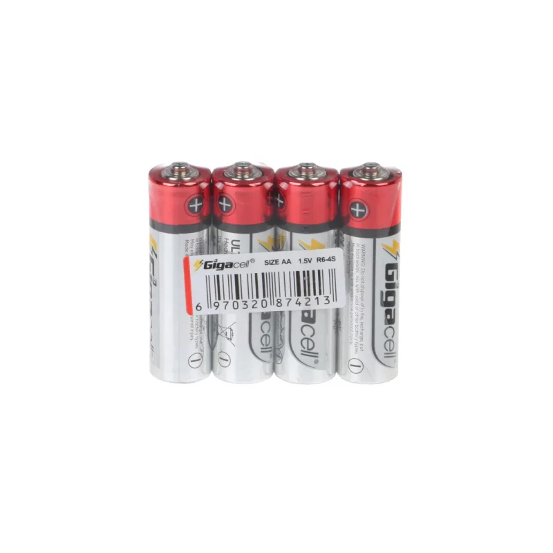 باتری قلمی GigaCell-AA مدل Ultra Heavy Duty شرینگ بسته 4 عددی - تصویر 2