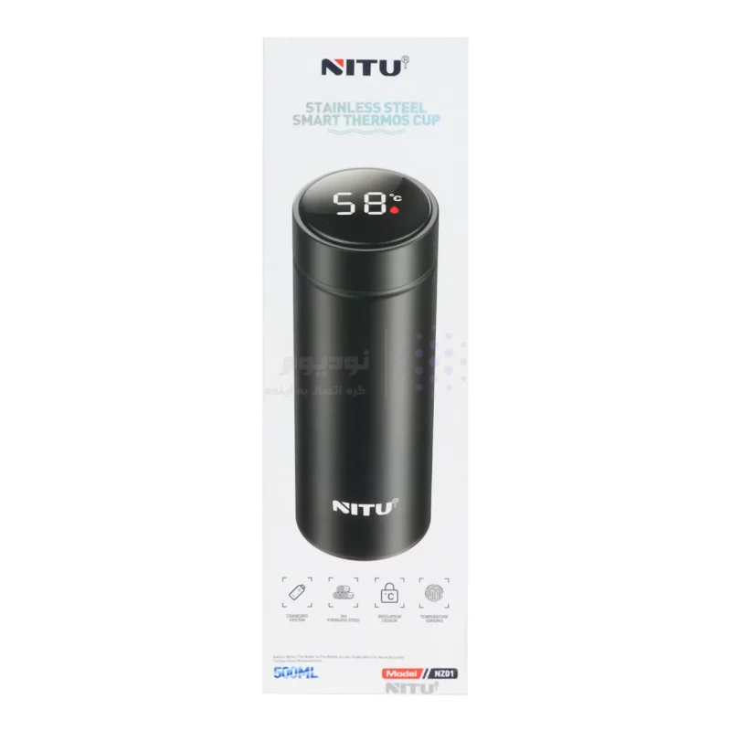 فلاسک دیجیتال Nitu مدل NZ01 - سفید (گارانتی 18 ماه تعویض نیکان همراه) - تصویر 7