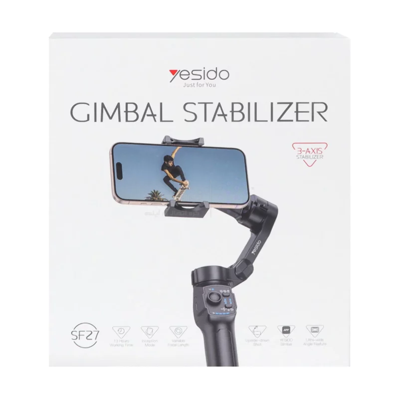 گیمبال و استبیلایزر Yesido مدل SF27 - مشکی (گارانتی 18 ماه تعویض نیکان همراه) - تصویر 9