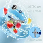 مخلوط کن شارژی Bomidi مدل JB01 - آبی (گارانتی یکساله شرکتی) - تصویر 9