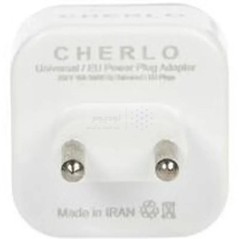 تبدیل برق 3 به 2 CHERLO - سفید - SMO (بسته 10 عددی) - تصویر 4