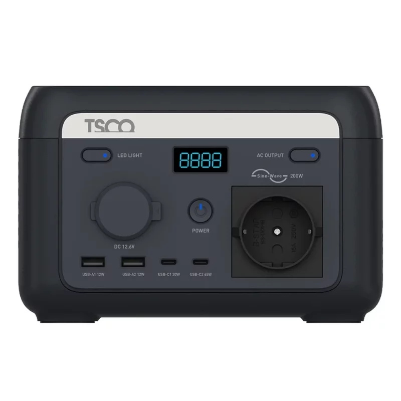 پاور استیشن TSCO 40000mAh مدل TST 201 200W - مشکی - تصویر 2