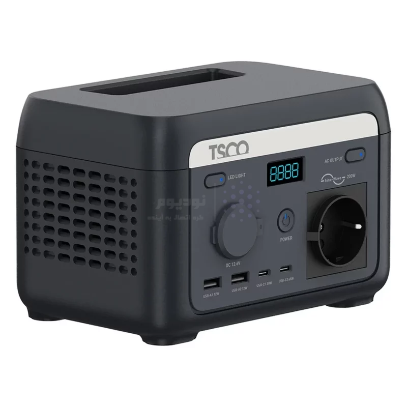 پاور استیشن TSCO 40000mAh مدل TST 201 200W - مشکی - تصویر 3