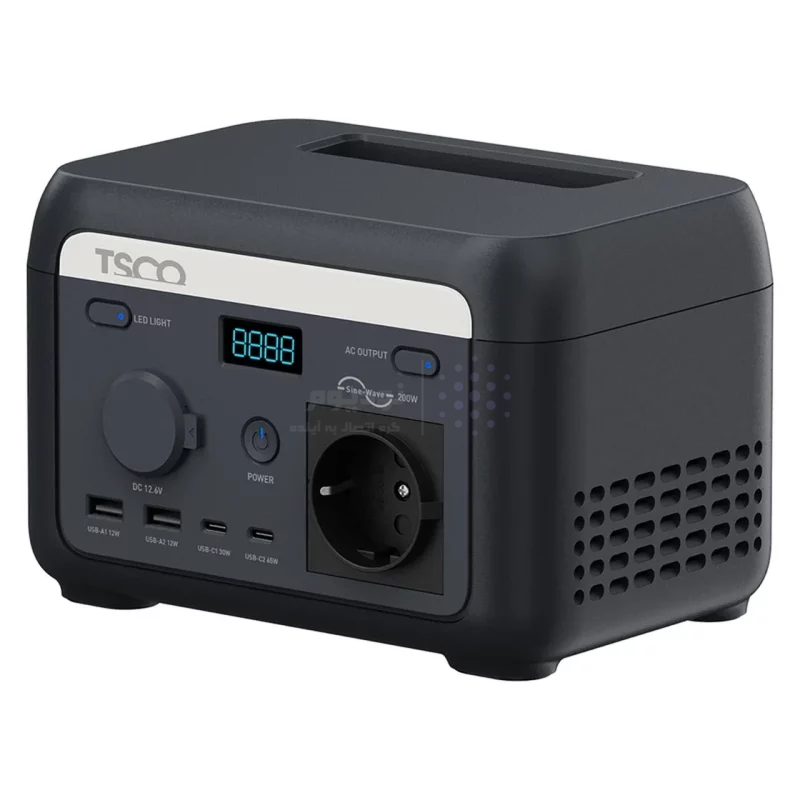 پاور استیشن TSCO 40000mAh مدل TST 201 200W - مشکی - تصویر 5