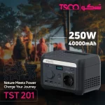 پاور استیشن TSCO 40000mAh مدل TST 201 200W - مشکی - تصویر 6