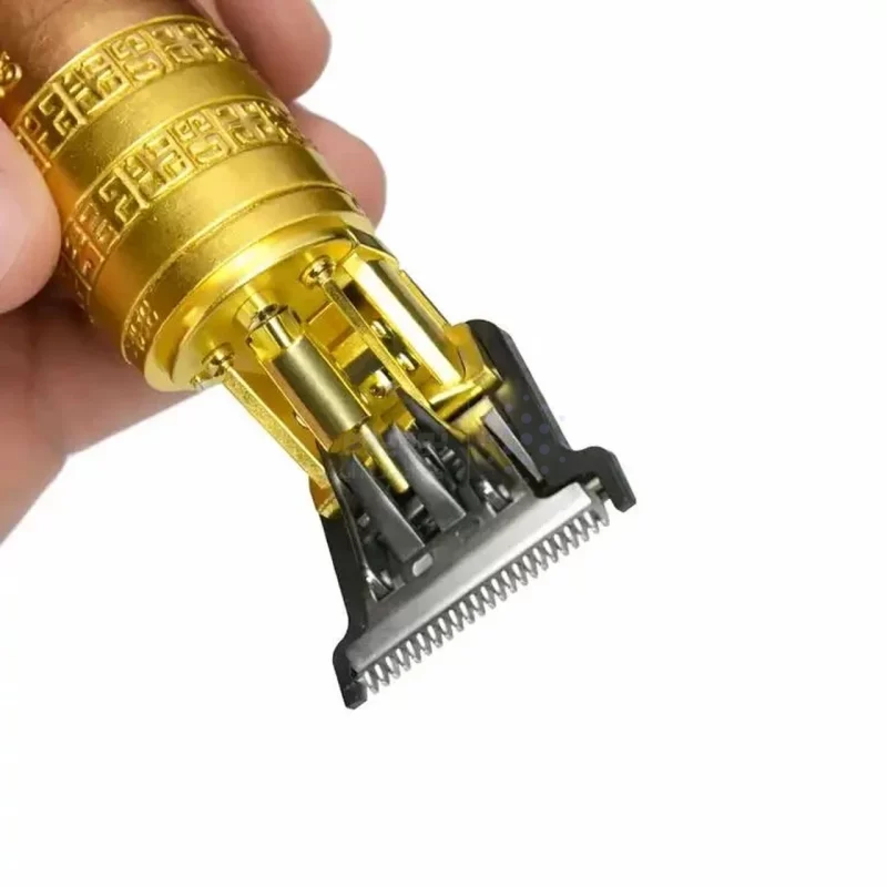 ماشین ریش تراش شارژی Vintage مدل TRIMMER T9 - طلایی - تصویر 4