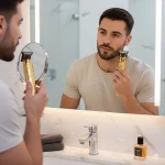 ماشین ریش تراش شارژی Vintage مدل TRIMMER T9 - طلایی - تصویر 5