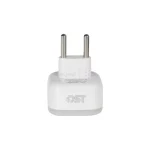 تبدیل برق 3 به 2 DST مدل D01-L - سفید - DST (شش ماهه شرکتی) - تصویر 3