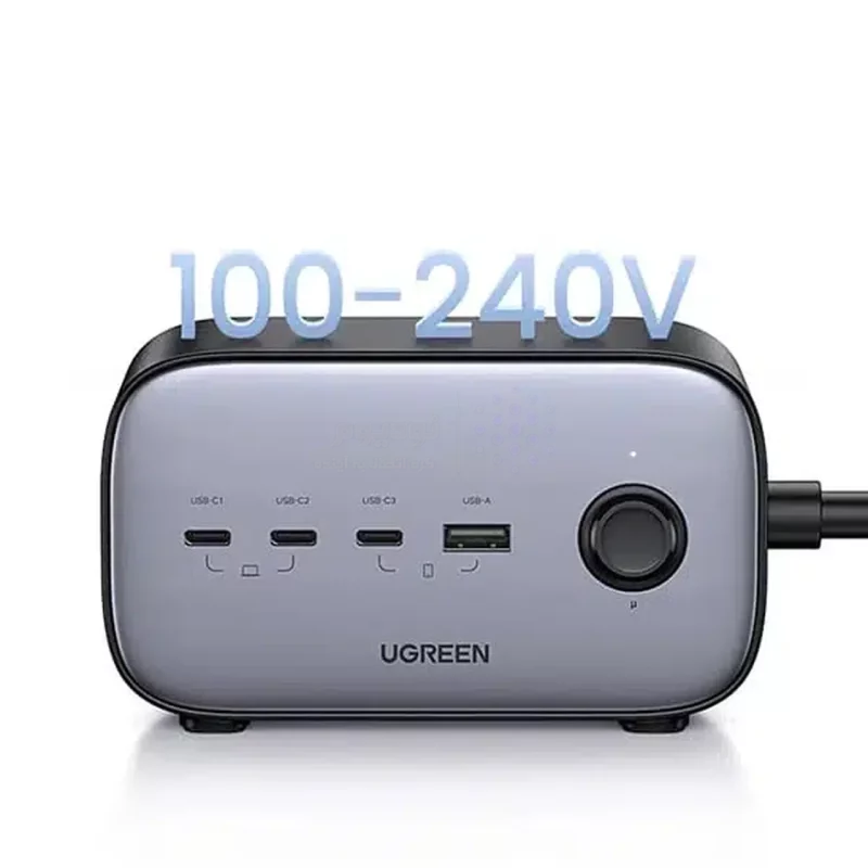 چندراهی برق و شارژر رومیزی UGREEN مدل DigiNest Pro (3C1A) CD270 100W - مشکی (گارانتی 18 ماهه آسان پیشرو)(60167) - تصویر 9