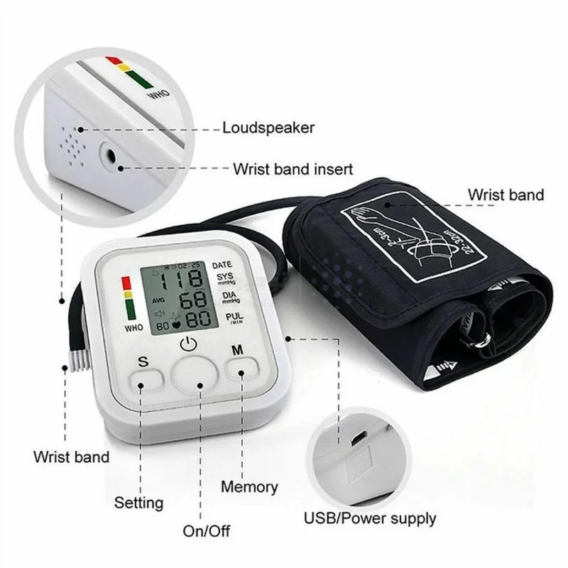 دستگاه اندازه گیری فشار خون Arm Style مدل FO-4135 - سفید - تصویر 4