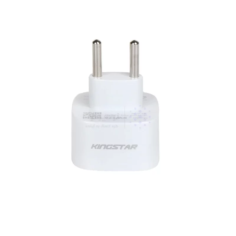 تبدیل برق 3 به 2 KingStar مدل KW170 - سفید طوسی (پک دار) (گارانتی متین) - تصویر 3