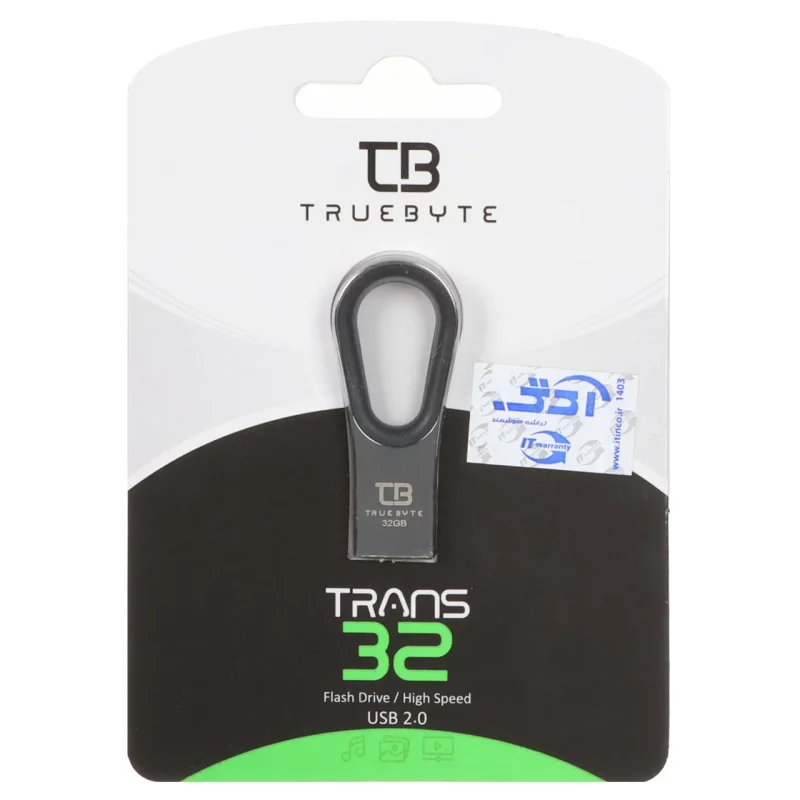 TRUEBYTE TRANS USB2.0 Flash Memory - 32GB مشکی (گارانتی مادام العمر شرکت آی تین) - تصویر 2