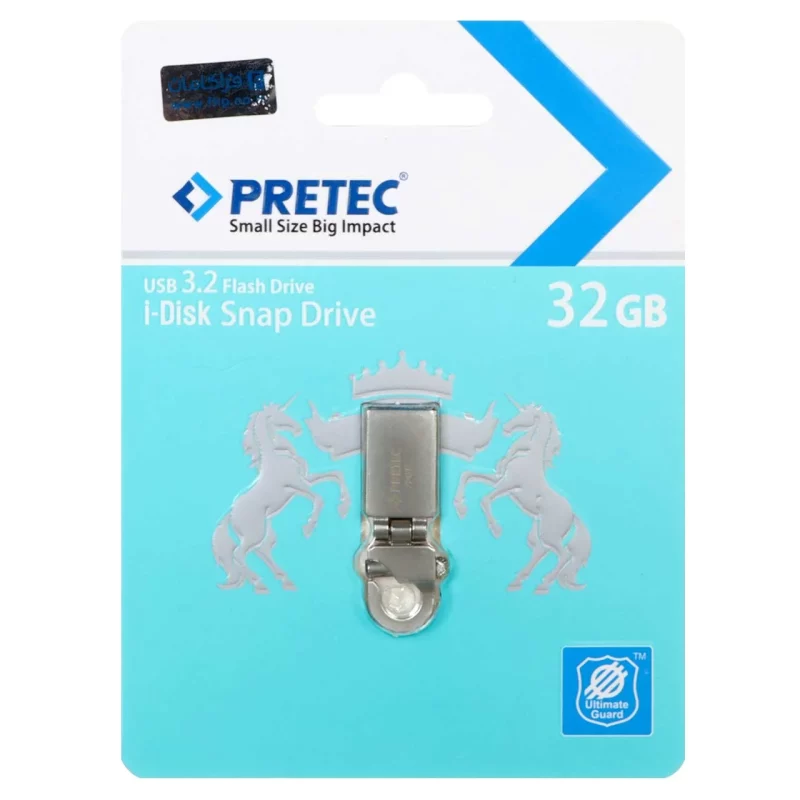 Pretec Snap Drive USB 3.2 Flash Memory - 32GB - نقره ای (گارانتی فراگامان) - تصویر 2