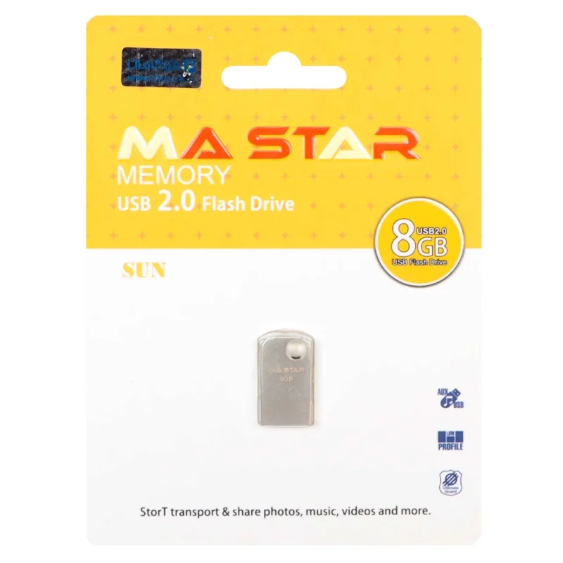 MA Star Sun USB 2.0 Flash Memory - 8GB - نقره ای (گارانتی فراگامان) - تصویر 2