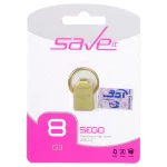 Save it Sego USB2.0 Flash Memory - 8GB طلایی (گارانتی مادام العمر آی تین)