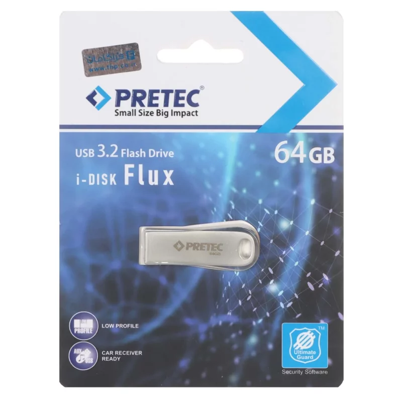 PRETEC i-Disk Flux USB 3.2 Flash Memory- 64GB(گارانتی فراگامان) - تصویر 2