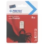 Pretec Premier USB 2.0 Flash Memory - 8GB - نقره ای (گارانتی فراگامان)