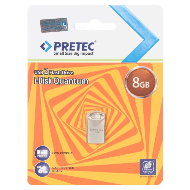 Pretec i-Disk Quantum USB 2.0 Flash Memory - 8GB - نقره ای (گارانتی فراگامان) - تصویر 2