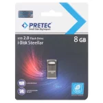 Pretec i-Disk Steelar USB 2.0 Flash Memory - 8GB - خاکستری (گارانتی فراگامان)
