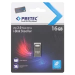 Pretec i-Disk Steelar USB 2.0 Flash Memory - 16GB - خاکستری (گارانتی فراگامان)