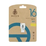 Queen tech-101 USB2.0 Flash Memory-16GB سفید (گارانتی مادام العمر شرکت آی تین)