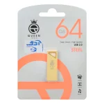 Queen Steel USB2.0 Flash Memory-64GB طلایی (گارانتی مادام العمر شرکت آی تین)